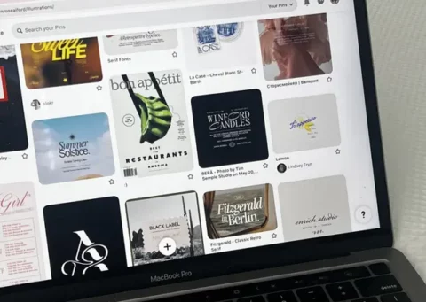 écran d'ordinateur avec plusieurs visuels